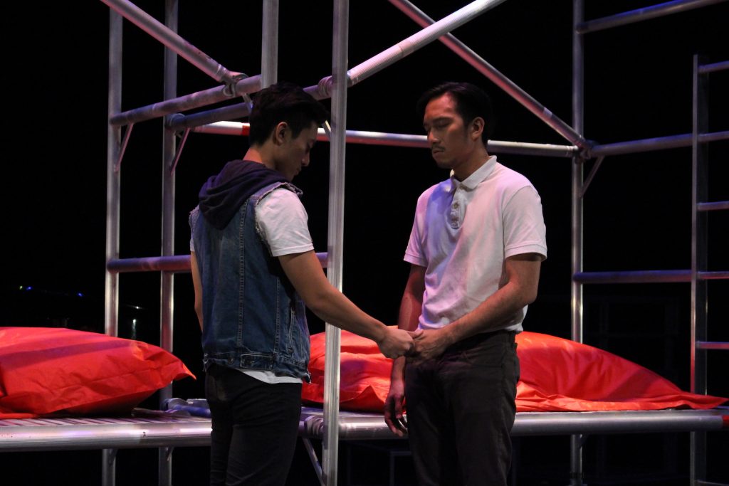 Ming (Jayson Phuah) and Oscar (Alfred Loh) in A Language of Their Own